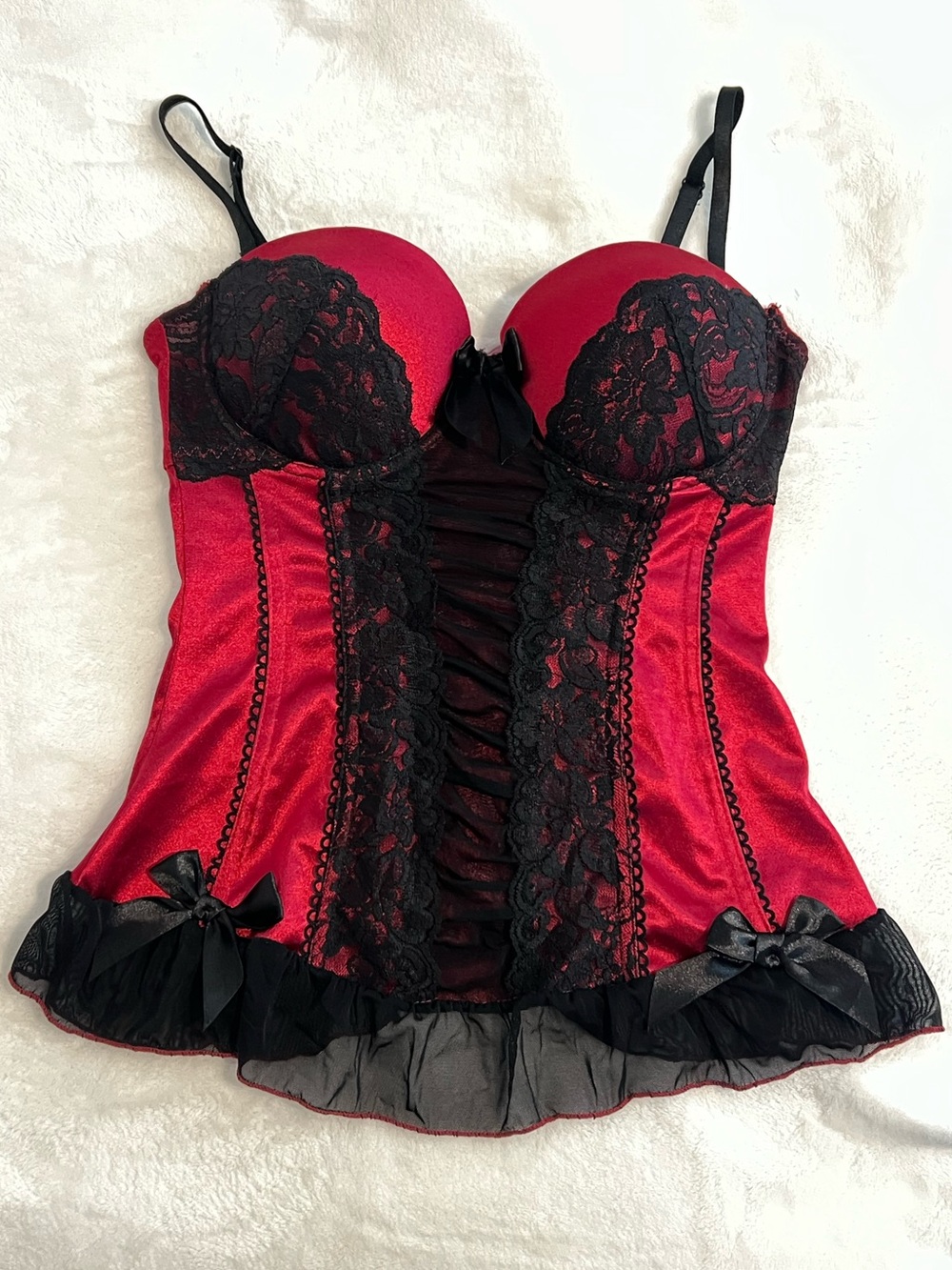 Red Bustier Corset Top